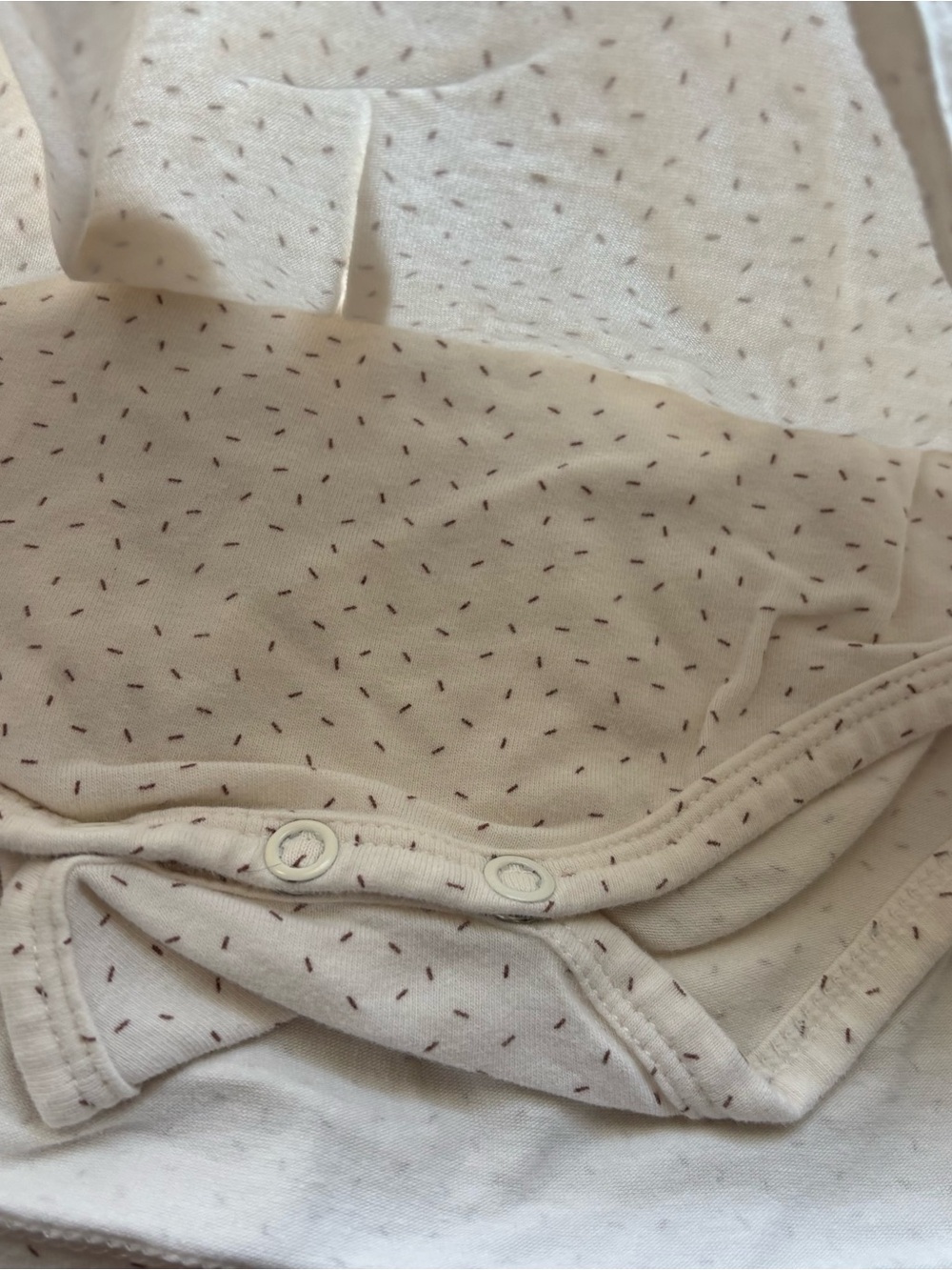 1+ in the Family Cream Dot-Print Girls skirted Romper - Picture 2 of 3
